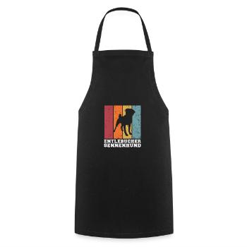 Entlebucher Bouvier - Tablier de cuisine - noir - Devant - AI Model Male 185 dark (185cm)