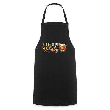 Blutgruppe Whisky Cocktail Für Barkeeper - Kochschürze - Schwarz - Vorne - AI Model Male 185 dark (185cm)