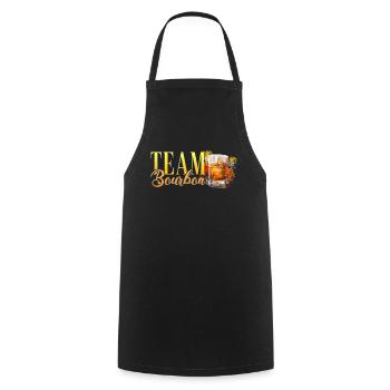 Équipe Bourbon Hen Party Barman - Tablier de cuisine - noir - Devant - AI Model Male 185 dark (185cm)