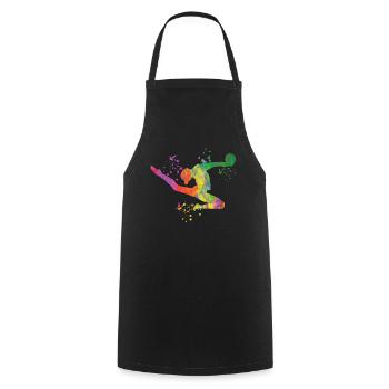Gymnast with ball rhythmic gymnastics - Cooking Apron - black - Front - AI Model Male 185 dark (185cm)