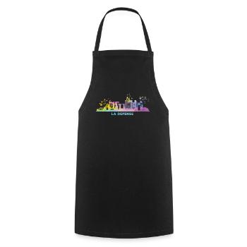 La Defense Skyline Paris - Kochschürze - Schwarz - Vorne - AI Model Male 185 dark (185cm)