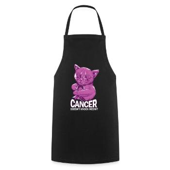 Cancer defeats testicular cancer - Cooking Apron - black - Front - AI Model Male 185 dark (185cm)