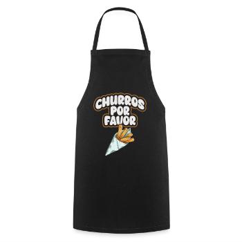 Churros Por Favor Vintage Mexican Churro - Cooking Apron - black - Front - AI Model Male 185 dark (185cm)