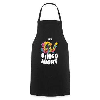 C’est bingo nuit bingo tie bingo - Tablier de cuisine - noir - Devant - AI Model Male 185 dark (185cm)