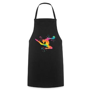 Gymnast with ball rhythmic gymnastics - Cooking Apron - black - Front - AI Model Male 185 dark (185cm)