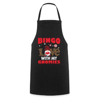 Bingo Liebe Mit Meinen Gnomies Leo Bingo - Kochschürze - Schwarz - Vorne - AI Model Male 185 dark (185cm)