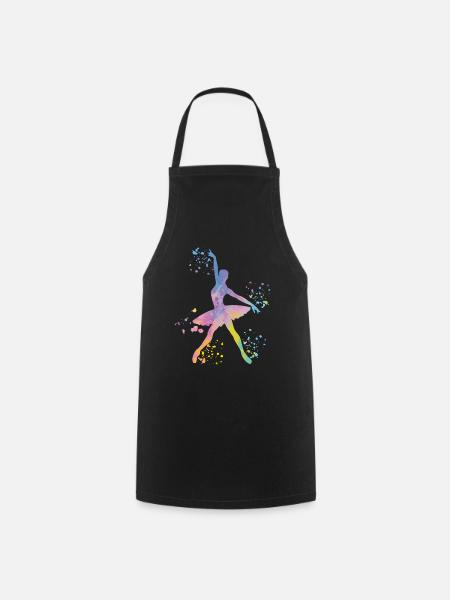 Ballet Danseuse Colorsplash Ballerina - Tablier de cuisine - noir