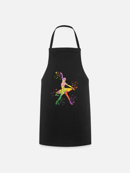 Ballet Danseuse Colorsplash Ballerina - Tablier de cuisine - noir