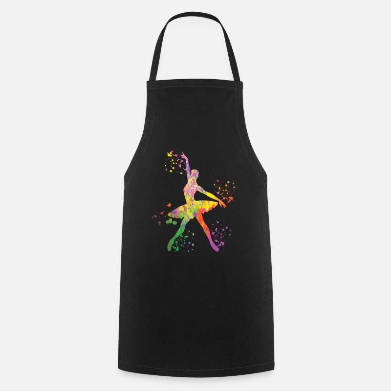Ballet Danseuse Colorsplash Ballerina - Tablier de cuisine - noir