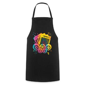 Bingo Bälle Farbsprotzer Frauen Männer Bingo - Kochschürze - Schwarz - Vorne - AI Model Male 185 dark (185cm)