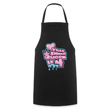 Kids Slime Lover Kid Slime Girl Age 4 Slime Art - Cooking Apron - black - Front - AI Model Male 185 dark (185cm)