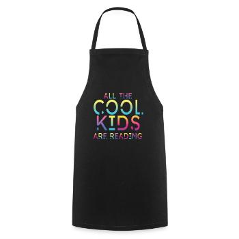 Alle Coolen Kids Lesen Lehrer - Kochschürze - Schwarz - Vorne - AI Model Male 185 dark (185cm)