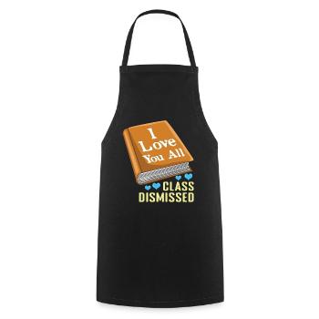 Book Happy Summer Day Of School Class Love - Cooking Apron - black - Front - AI Model Male 185 dark (185cm)