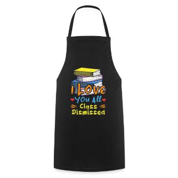Livre Happy Summer Day Of School Class Dismissed - Tablier de cuisine - noir - Devant - AI Model Male 185 dark (185cm)