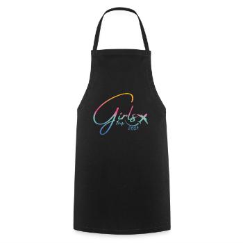 Week-end des filles Voyage Femmes Filles 2024 - Tablier de cuisine - noir - Devant - AI Model Male 185 dark (185cm)