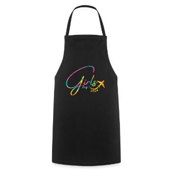 Week-end des filles Voyage Femmes Filles 2024 - Tablier de cuisine - noir - Devant - AI Model Male 185 dark (185cm)