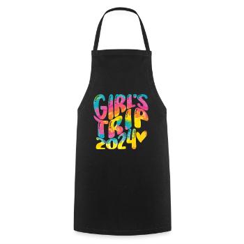 Week-end des filles Voyage Femmes Filles 2024 - Tablier de cuisine - noir - Devant - AI Model Male 185 dark (185cm)