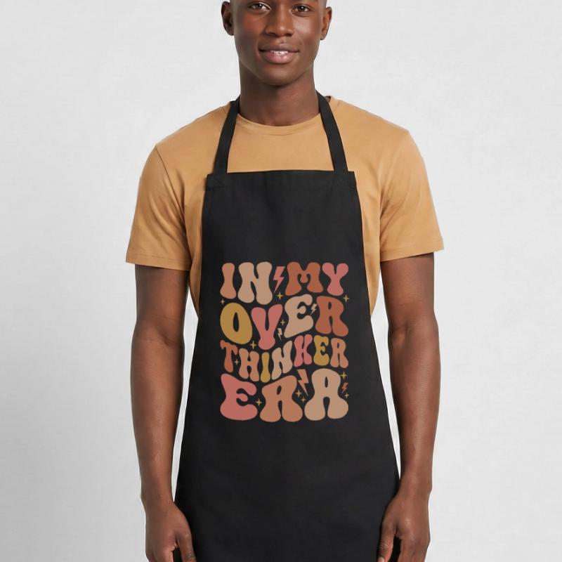 Dans mon ère Overthinker Overthink Groovy Tablier de cuisine