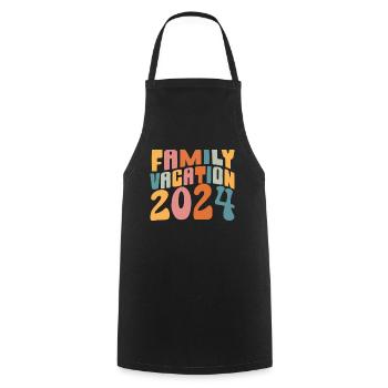 Voyage en famille 2024 Vacances en famille - Tablier de cuisine - noir - Devant - AI Model Male 185 dark (185cm)