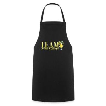 Equipe d’enterrement de vie de jeune fille Pina Colada Bartender - Tablier de cuisine - noir - Devant - AI Model Male 185 dark (185cm)