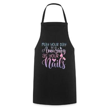 May Your Day Be As Amazing - Cooking Apron - black - Front - AI Model Male 185 dark (185cm)
