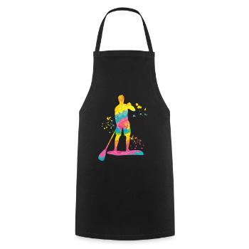 Stand Up Paddling Stand Up Board Sup - Cooking Apron - black - Front - AI Model Male 185 dark (185cm)