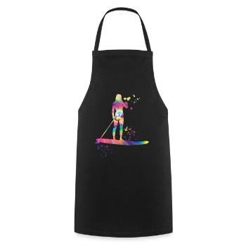 Stand Up Paddling Stand Up Board Sup - Cooking Apron - black - Front - AI Model Male 185 dark (185cm)