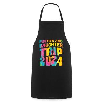 Voyage Mère Et Fille 2024 - Tablier de cuisine - noir - Devant - AI Model Male 185 dark (185cm)