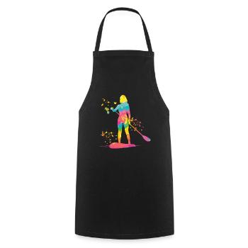 Stand Up Paddling Stand Up Board Sup - Cooking Apron - black - Front - AI Model Male 185 dark (185cm)