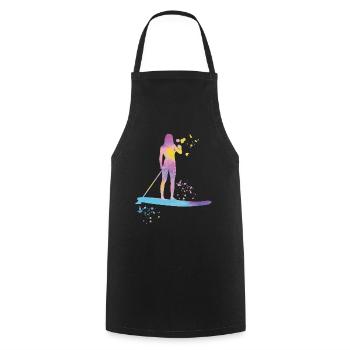 Stand Up Paddling Stand Up Board Sup - Cooking Apron - black - Front - AI Model Male 185 dark (185cm)