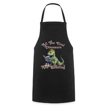 Alle Coolen dinosaurier Lesen Kids - Kochschürze - Schwarz - Vorne - AI Model Male 185 dark (185cm)