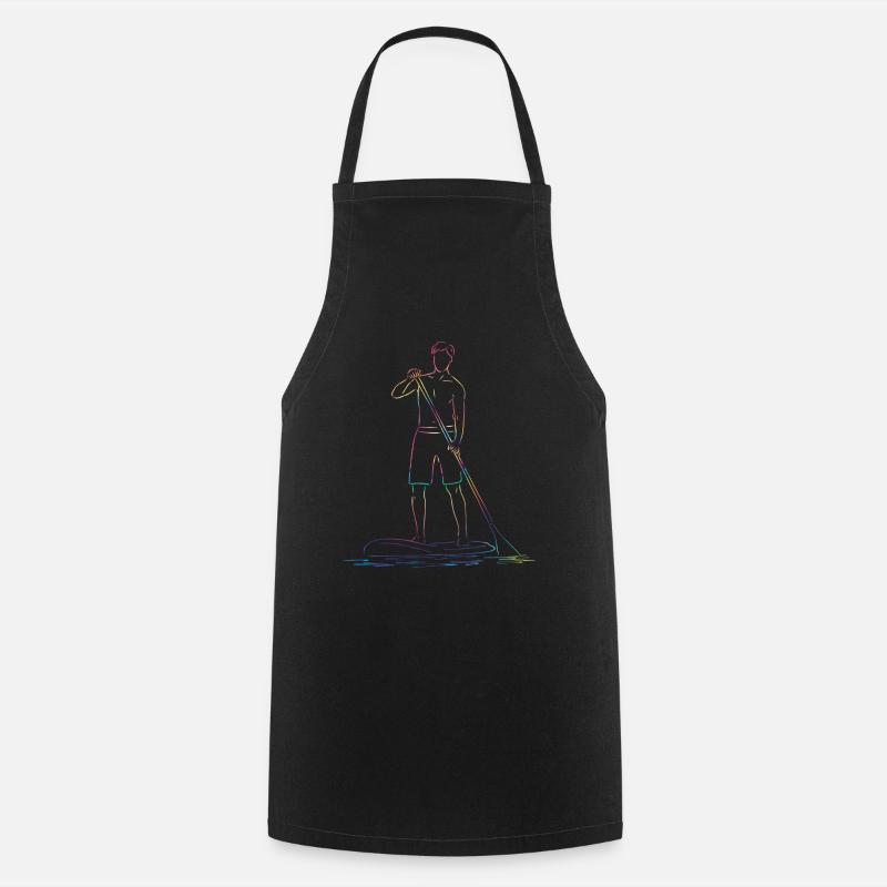 Stand Up Paddling Stand Up Board Sup - Cooking Apron - black