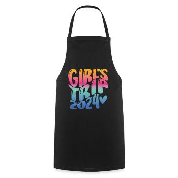 Week-end Filles Femmes Voyage Filles 2024 - Tablier de cuisine - noir - Devant - AI Model Male 185 dark (185cm)