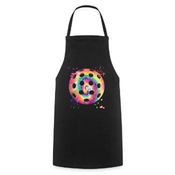 Wiffleball Club Pickleball Team - Cooking Apron - black - Front - AI Model Male 185 dark (185cm)
