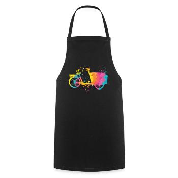 Heavy Duty Bike Cargo Bike Cargo Bike Cargo Bike - Cooking Apron - black - Front - AI Model Male 185 dark (185cm)