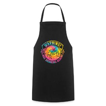 Warning Moms Friends Reunion Girls Trip - Cooking Apron - black - Front - AI Model Male 185 dark (185cm)