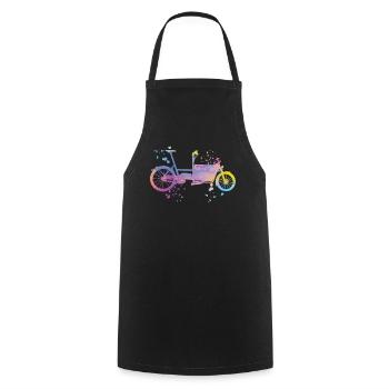 Heavy Duty Bike Cargo Bike Cargo Bike Cargo Bike - Cooking Apron - black - Front - AI Model Male 185 dark (185cm)