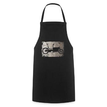 Lastenfahrrad Lastenrad Cargo Bike Cargobike - Cooking Apron - black - Front - AI Model Male 185 dark (185cm)