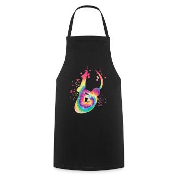 Diving, Artistic Jumping, Synchronized Diving - Cooking Apron - black - Front - AI Model Male 185 dark (185cm)