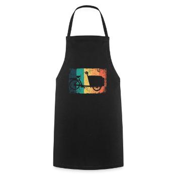 Lastenfahrrad Lastenrad Cargo Bike Cargobike - Cooking Apron - black - Front - AI Model Male 185 dark (185cm)