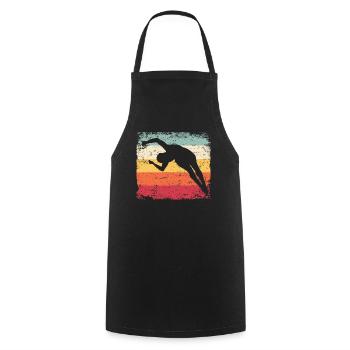 Diving, Artistic Jumping, Synchronized Diving - Cooking Apron - black - Front - AI Model Male 185 dark (185cm)