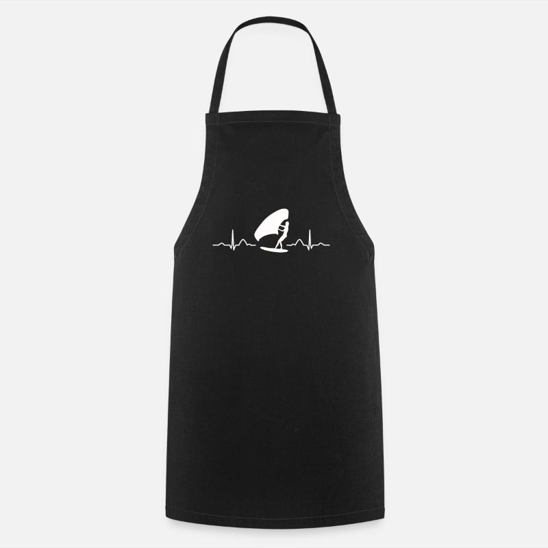 Ailes Surfer Wingsurfing Ailes Rétro Foil - Tablier de cuisine - noir