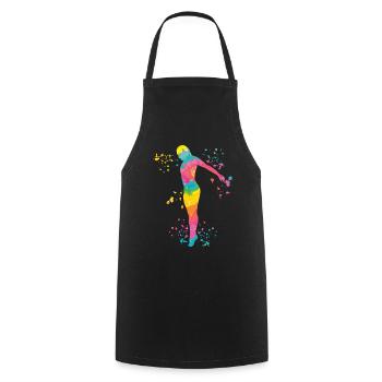 Synchronized Water Diver High Diver - Cooking Apron - black - Front - AI Model Male 185 dark (185cm)