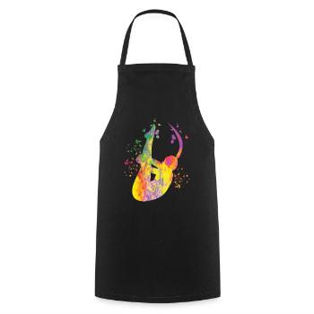 Synchronized Water Diver High Diver - Cooking Apron - black - Front - AI Model Male 185 dark (185cm)