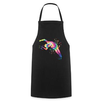 Plongeon, Plongeon synchronisé, Saut artistique - Tablier de cuisine - noir - Devant - AI Model Male 185 dark (185cm)