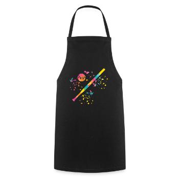 Wiffleball Club Pickleball Team - Cooking Apron - black - Front - AI Model Male 185 dark (185cm)