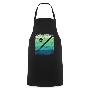 Wiffleball Club Retro Pickleball Team - Cooking Apron - black - Front - AI Model Male 185 dark (185cm)