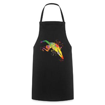 Plongeon, Plongeon synchronisé, Saut artistique - Tablier de cuisine - noir - Devant - AI Model Male 185 dark (185cm)