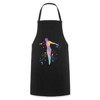 Plongeon, Plongeon synchronisé, Saut artistique - Tablier de cuisine - noir - Devant - AI Model Male 185 dark (185cm)