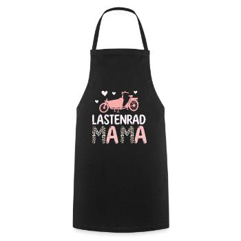 Cargo Bike Mom Bicycle Cargobike - Cooking Apron - black - Front - AI Model Male 185 dark (185cm)